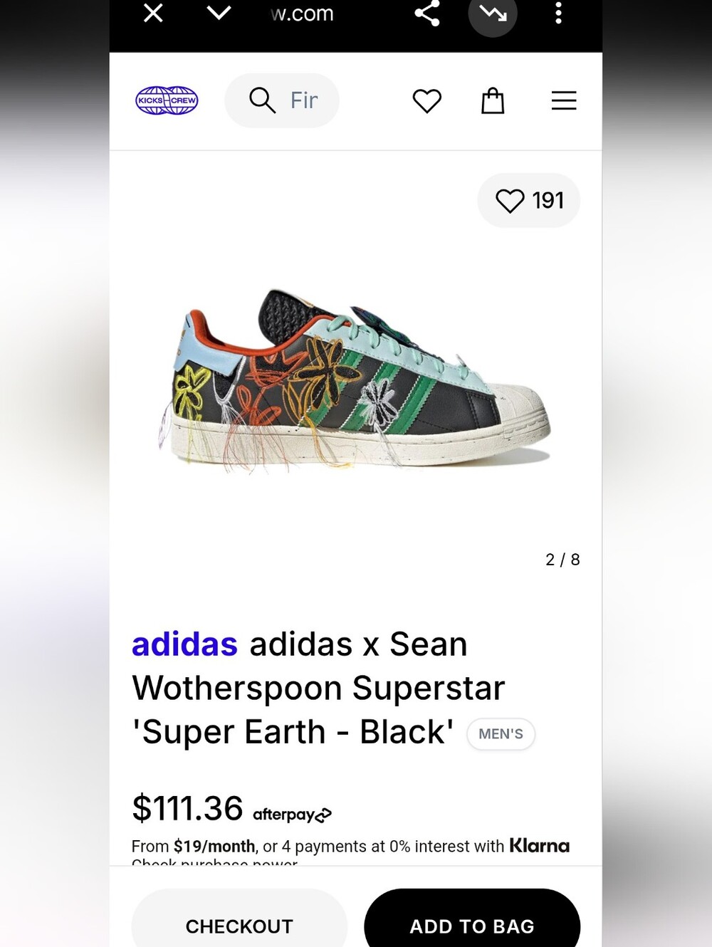 *💚🌎Adidas NWT Superstar Sean Wotherspoon Super Earth Black Kicks💚🌎* - Picture 9 of 9